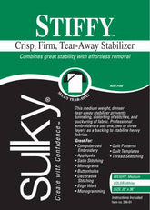 Sulky - Stiffy Firm Tear-Away Stabilizer White 20in x 1yd