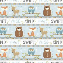 Winsome Critters Multi Repeating Stripe