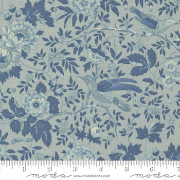 Bleu De France - Valliere Florals Bird - Ciel Blue