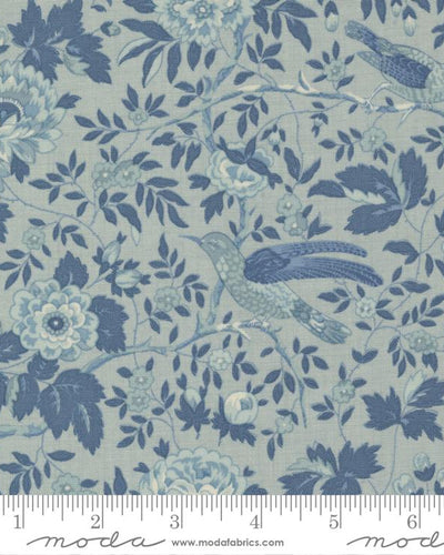 Bleu De France - Valliere Florals Bird - Ciel Blue