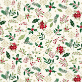 Cosy Christmas - Foliage - Cream