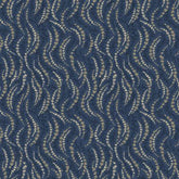 Swirly Vine Reproduction - Navy