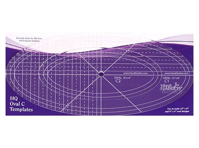 Handi Quilter Ruler-Oval C 12 Inch 8 Inch