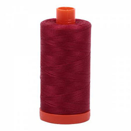 AURIFIL Mako Cotton Thread Solid 50wt 1422yds Burgundy
