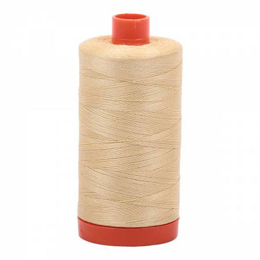 AURIFIL Mako Cotton Thread Solid 50wt 1422yds Wheat