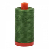 AURIFIL Mako Cotton Thread Solid 50wt 1422yds Dark Grass Green