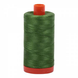 AURIFIL Mako Cotton Thread Solid 50wt 1422yds Dark Grass Green