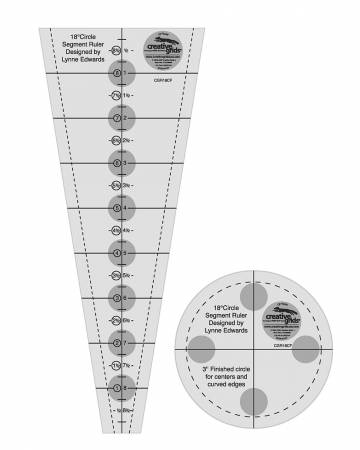 Creative Grids 18 Degree Dresden Plate Quilt Ruler