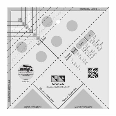 Creative Grids Cat&#039;s Cradle Tool Quilt Ruler