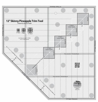 Creative Grids 12in Skinny Pineapple Trim Tool