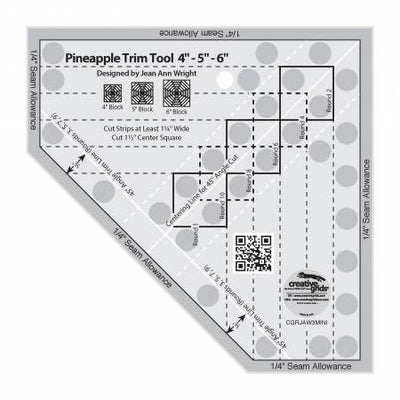 Creative Grids Pineapple Trim Tool Mini Quilt Ruler