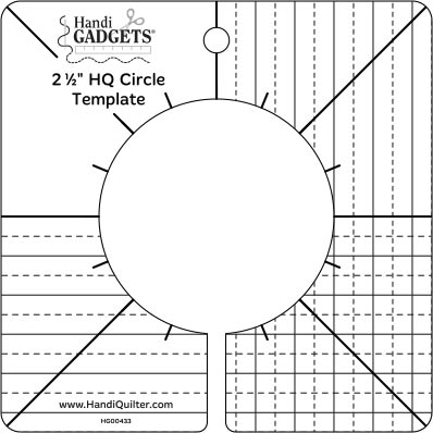 Handi Quilter 2.5-inch Circle Template