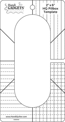 Handi Quilter 2 x 6 Pillbox Template