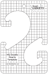 Handi Quilter - Ruler - Double Hearts