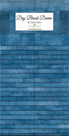 Dry Brush - Denim - 2-1/2in Strips