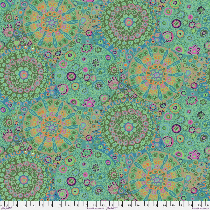 Backing Fabric - Millefiore - Jade || Kaffe Fassett - Wideback