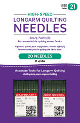 High-Speed Longarm Needles - Two Packages of 10 (Crank 130/21 134MR-5)