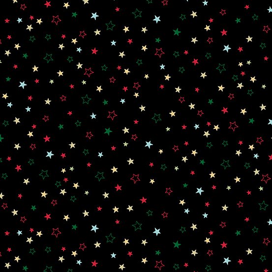 Cosy Christmas - Stars - Black