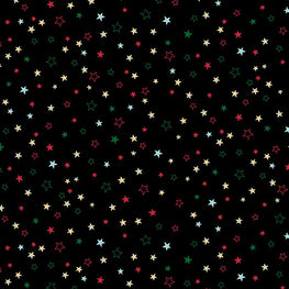 Cosy Christmas - Stars - Black