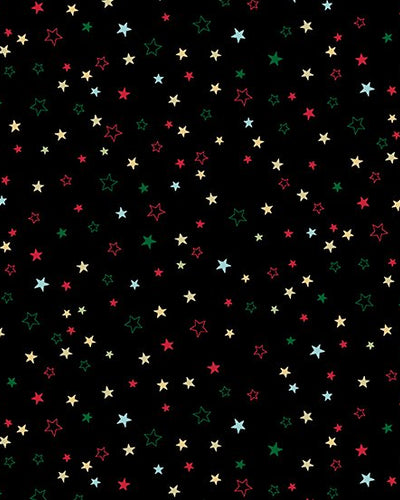 Cosy Christmas - Stars - Black