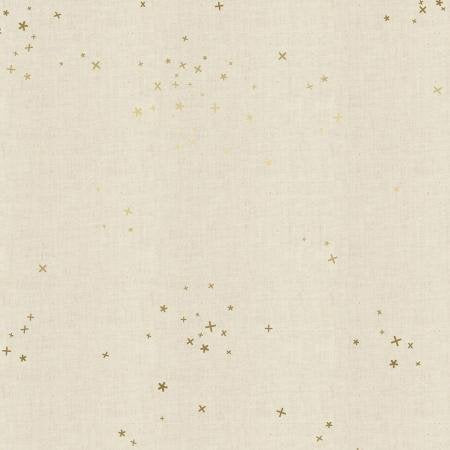 Cotton+Steel Basics - Freckles - Twinkle Unbleached Metallic Fabric