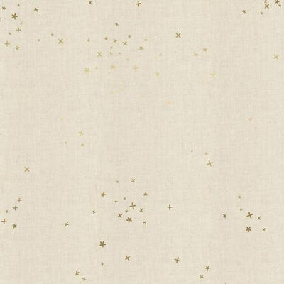 Cotton+Steel Basics - Freckles - Twinkle Unbleached Metallic Fabric